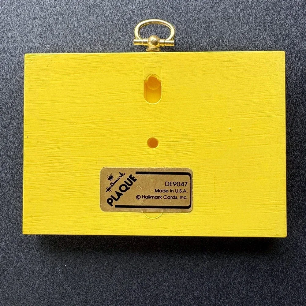 Vintage 1980s Hallmark Mini Wall Plaques Set 3pc